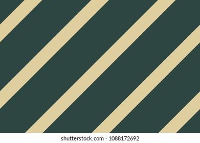 Seamless pattern. Dark green stripes on beige background. Striped diagonal pattern For printing on fabric, paper, wrapping, scrapbooking, banners Background with slanted lines Vector illustration