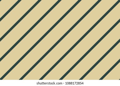 Seamless pattern. Dark green stripes on beige background. Striped diagonal pattern For printing on fabric, paper, wrapping, scrapbooking, banners Background with slanted lines Vector illustration