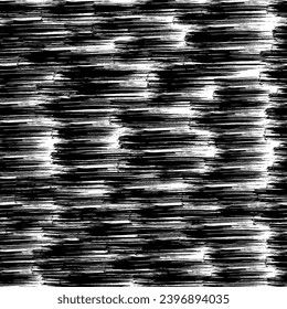Seamless pattern with dark hand drawn scribble smear on white background. Abstract grunge texture. Vector illustration