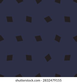 A seamless pattern of dark rhombuses evenly distributed on a deep blue background, creating a modern geometric design.