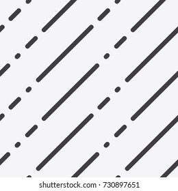 Seamless pattern of dashed lines.