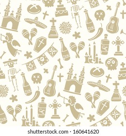 Seamless pattern for day the dead