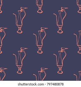 seamless pattern with decanter