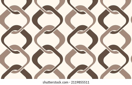 Seamless pattern decorated with chains and pearls.