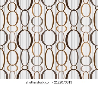 Seamless pattern decorated with chains and pearls.