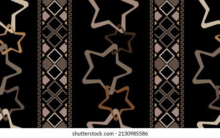 Seamless pattern decorated with chains and pearls.
