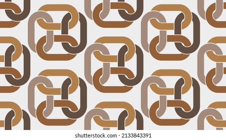 Seamless pattern decorated with chains and pearls.