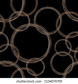 Seamless pattern decorated with chains and pearls.