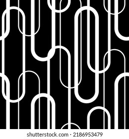 Seamless pattern decorated with chains and pearls.
