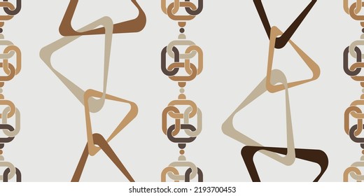 Seamless pattern decorated with chains and pearls.