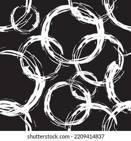 Seamless pattern decorated with chains and pearls.