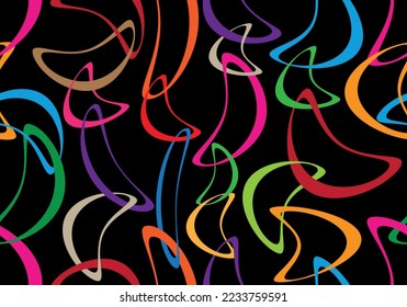 Seamless pattern decorated with chains and pearls.