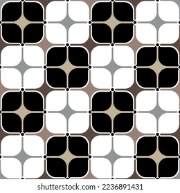 Seamless pattern decorated with chains and pearls.