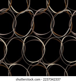 Seamless pattern decorated with chains and pearls.