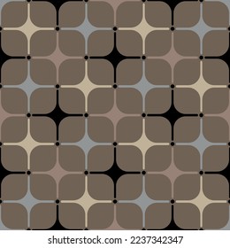 Seamless pattern decorated with chains and pearls.
