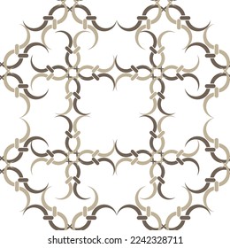 Seamless pattern decorated with chains and pearls.