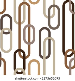 Seamless pattern decorated with chains and pearls.