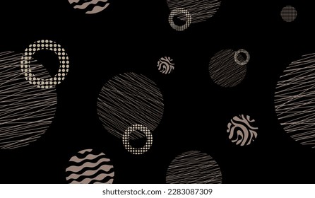 Seamless pattern decorated with chains and pearls.