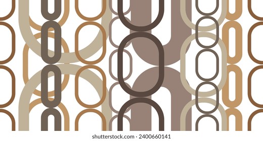 Seamless pattern decorated with chains and pearls.