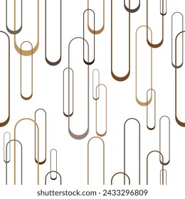 Seamless pattern decorated with chains and pearls.