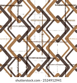 Seamless pattern decorated with chains and pearls.