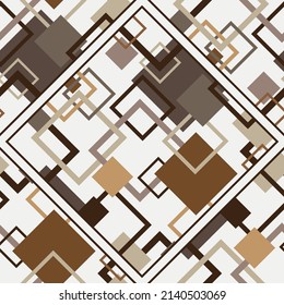 Seamless pattern decorated with chains and shapes