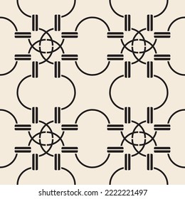 Seamless pattern decorated with precious stones, gold chains and pearls.