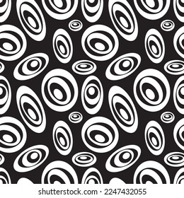 Seamless pattern decorated with precious stones, gold chains and pearls.