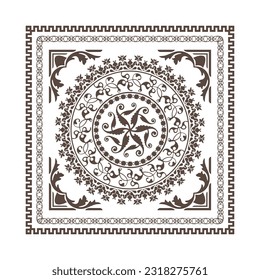 Seamless pattern decorated with precious stones, gold chains and pearls.