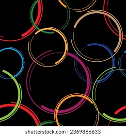 Seamless pattern decorated with precious stones, gold chains and pearls.