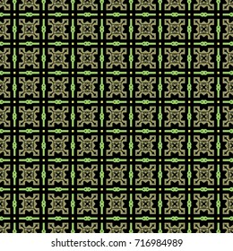 Seamless pattern decorated with squares and stripes.Abstract background. Texture for textile, paper print, design wallpaper, pattern fills, banner.