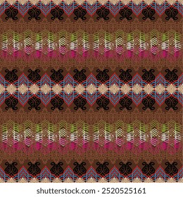 Seamless pattern decoration living design colorful Brown