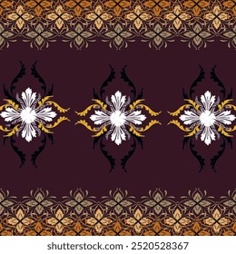Design de decoração de padrão sem costura colorido Brown