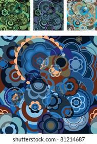 seamless pattern. decoration on a stylized flower