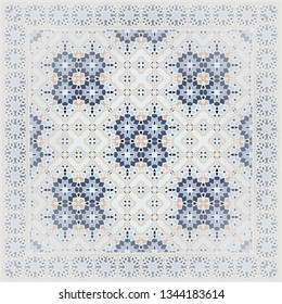 Seamless pattern for decoration, paper wallpaper, tiles, textiles, neckerchief. Home  decor, interior design, cloth design.
