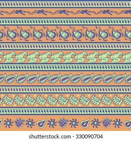 Seamless pattern for decoration, patterns in the form of flowers. Print for paper wallpaper, tiles, textiles. Vector illustration.