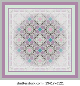 Seamless pattern for decoration. Print for paper wallpaper, tiles, textiles, neckerchief.