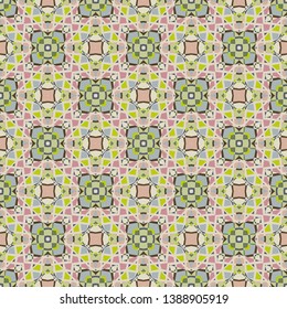 Seamless pattern for decoration. Print for paper wallpaper, tiles, textiles. Card, bandana print, kerchief design, napkin