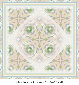 Seamless pattern for decoration. Print for paper wallpaper, tiles, textiles, neckerchief. Scarf design.