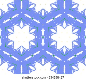 Seamless pattern for decoration. Print for paper wallpaper, tiles, textiles. Vector illustration. Hexagonal background.