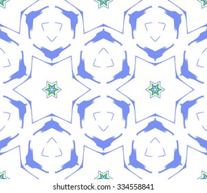 Seamless pattern for decoration. Print for paper wallpaper, tiles, textiles. Vector illustration. Hexagonal background.