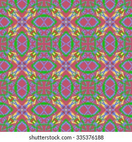 Seamless pattern for decoration. Print for paper wallpaper, tiles, textiles. Vector illustration. Hexagonal background.