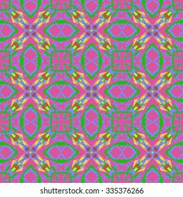 Seamless pattern for decoration. Print for paper wallpaper, tiles, textiles. Vector illustration. Hexagonal background.