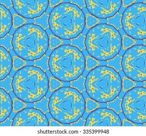 Seamless pattern for decoration. Print for paper wallpaper, tiles, textiles. Vector illustration. Hexagonal background.