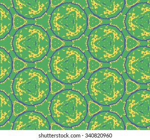 Seamless pattern for decoration. Print for paper wallpaper, tiles, textiles. Vector illustration. Hexagonal background.