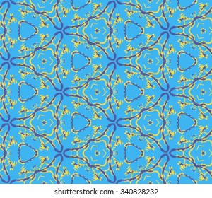 Seamless pattern for decoration. Print for paper wallpaper, tiles, textiles. Vector illustration. Hexagonal background.