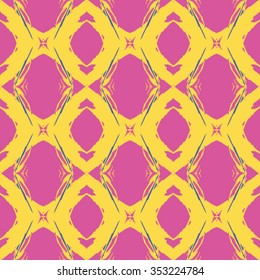 Seamless pattern for decoration. Print for paper wallpaper, tiles, textiles. Vector illustration. Hexagonal background. 