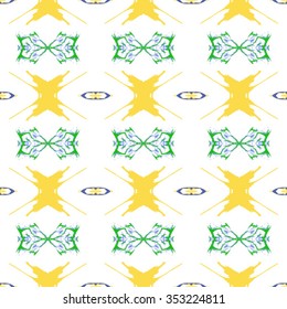 Seamless pattern for decoration. Print for paper wallpaper, tiles, textiles. Vector illustration. Hexagonal background. 