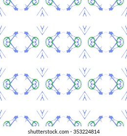 Seamless pattern for decoration. Print for paper wallpaper, tiles, textiles. Vector illustration. Hexagonal background. 
