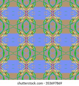 Seamless pattern for decoration. Print for paper wallpaper, tiles, textiles. Vector illustration. Hexagonal background. 